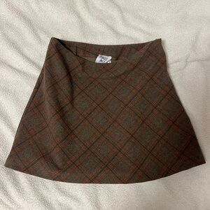 Princess Polly Plad Fall Skirt